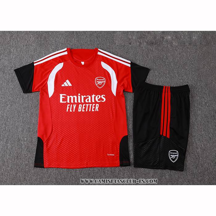 Chandal del Arsenal 26-27 Manga Corta Rojo - Pantalon Corto